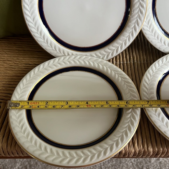 Vintage 1985 Shenango China Dessert Plates -used VGC bundle of 4 - Picture 2 of 11